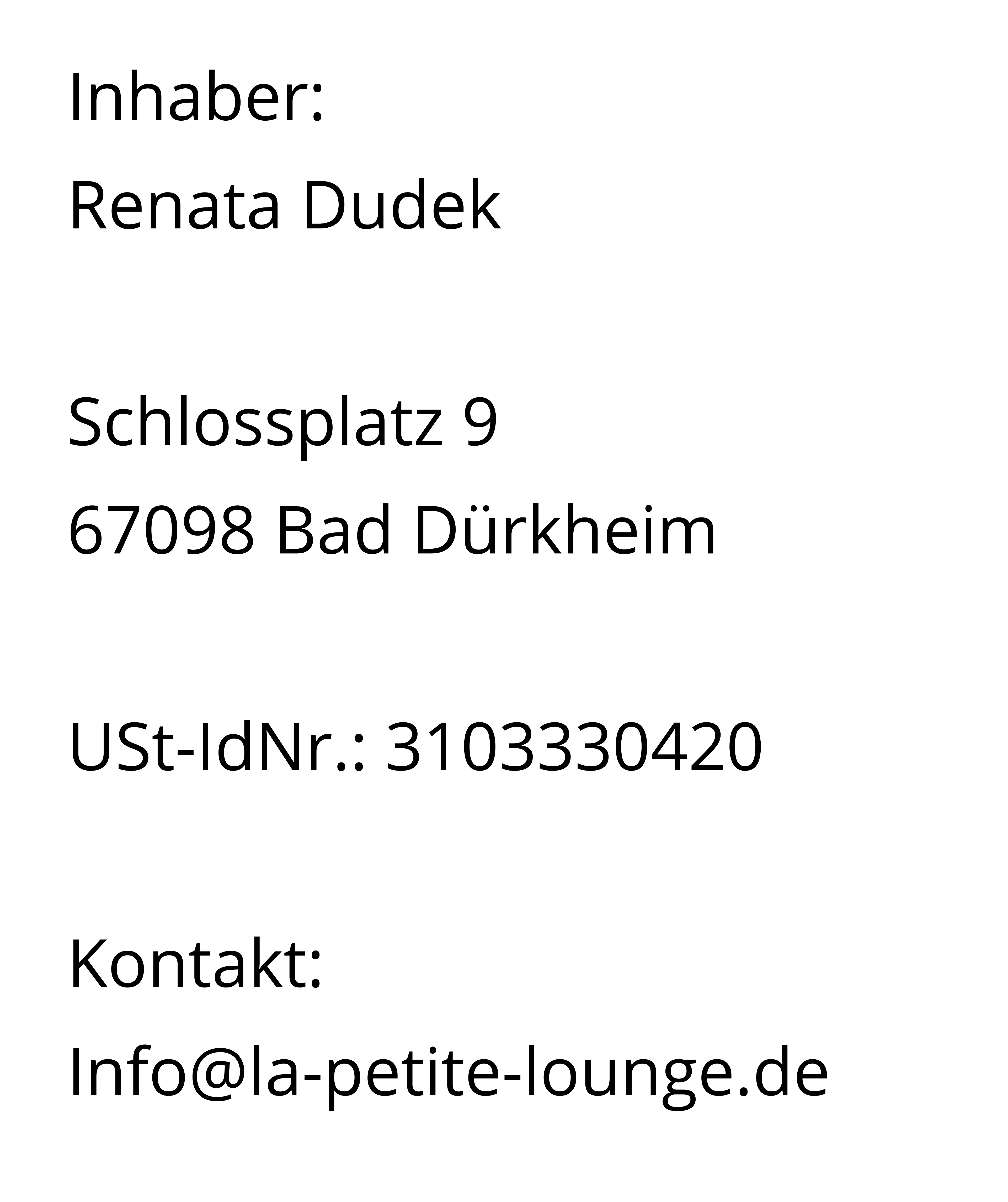 Impressum & Anschrift